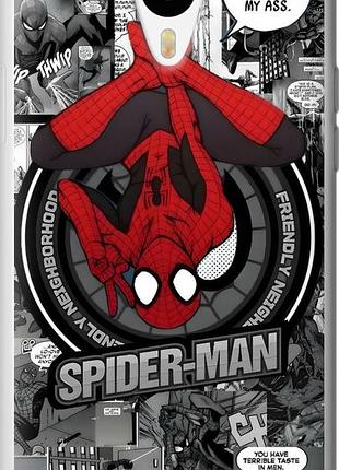 Чехол на meizu m1/m1 mini человек паук, spiderman мейзу м1/м1 мини