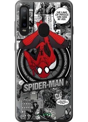 Чехол на samsung galaxy a8s человек паук, spiderman самсунг а8с