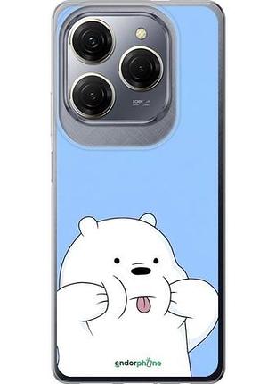 Чехол на tecno spark 20 pro милый мишка текно спарк 20 про