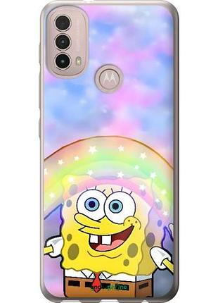 Чехол на motorola e40 спанч боб, sponge bob моторола е40