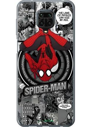 Чехол на xiaomi redmi note 9s человек паук, spiderman сяоми редми ноут 9с