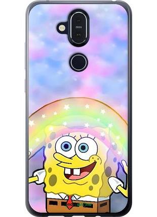Чехол на nokia 8.1 спанч боб