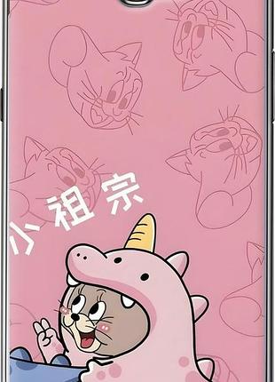 Чехол на samsung galaxy note 2 n7100 том и джерри 2 самсунг ноут 2 н7100 2