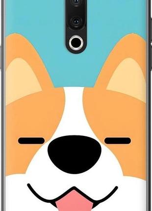 Чехол на meizu 15 plus забавный корги мейзу 15 плюс