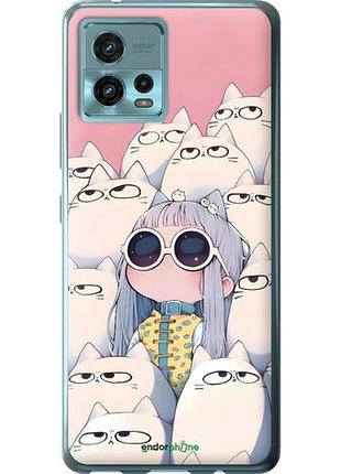 Чохол на motorola g72 малюка з котами