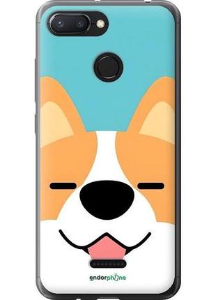 Чехол на xiaomi redmi 6 забавный корги сяоми редми 6