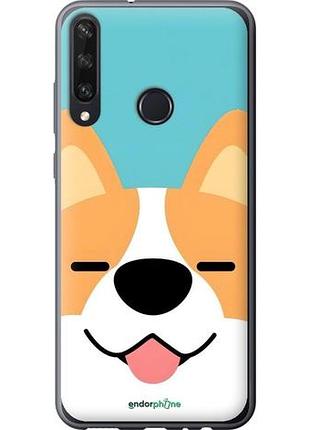 Чехол на huawei y6p забавный корги хуавей у6p