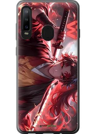 Чехол на samsung galaxy a8s аниме самурай самсунг а8с