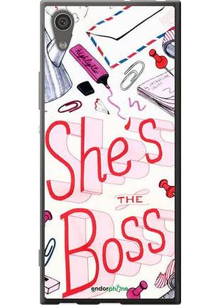 Чехол на sony xperia xa1 g3112 she's the boss "4254u-964-10746"