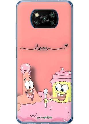 Чехол на xiaomi poco x3 pro спанч боб, sponge bob сяоми поко х3 про