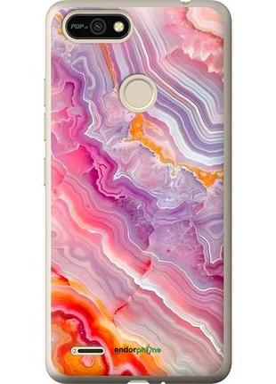 Чехол на tecno pop 2f b1f мрамор 2