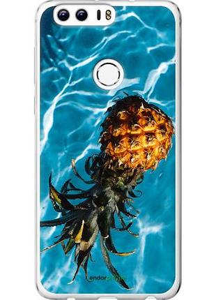 Чехол на huawei honor 8 ананас на воде "4384u-351-10746"