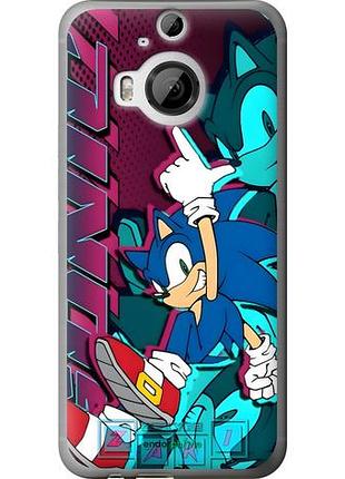 Чехол на htc one m9 plus соник sonic хтс ван м9 плюс
