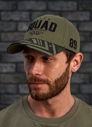 ​нова кепка snapback black squad (new yorker) у стилі streetwear / хакі / 1992