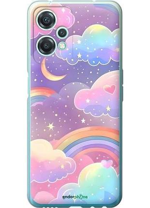 Чехол на oneplus nord ce 2 lite облака и радуга