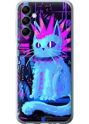 Чехол на samsung galaxy m14 m146b кот панк
