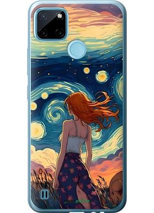 Чохол на realme c21y дівчина арт
