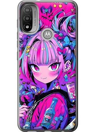 Чехол на motorola e20 аниме милаха