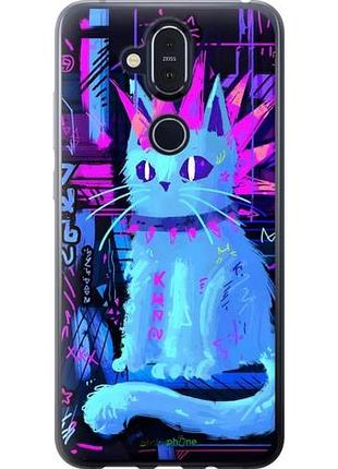 Чехол на nokia 8.1 кот панк нокиа 8.1