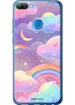 Чехол на huawei honor 9i облака и радуга хуавей хонор 9и