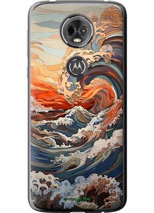 Чохол на motorola moto e5 plus арт хвилі
