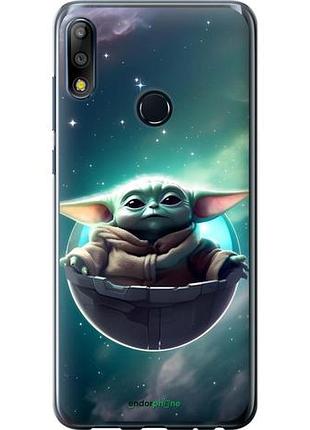Чехол на asus zenfone max pro m2 zb631kl малыш йода, грогу асус зенфон макс про м2 зетб631кл