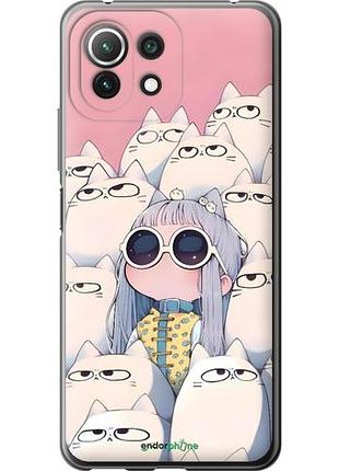 Чохол на xiaomi mi 11 lite малятко з котами
