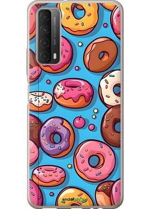 Чехол на huawei p smart 2021 пончики хуавей п смарт 2021