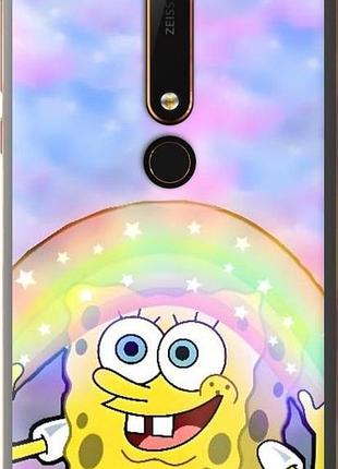 Чехол на nokia 6.1 спанч боб, sponge bob нокиа 6.1