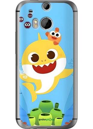 Чехол на htc one m8 dual sim бейби шарк хтс ван м8 дуал сим
