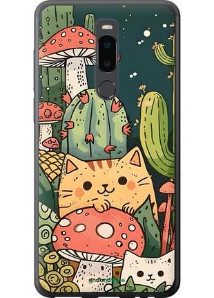 Чохол на meizu note 8 коти гриби