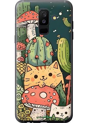 Чохол на samsung galaxy a6 plus 2018 коти гриби