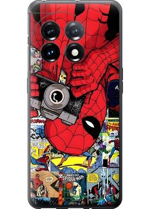 Чехол на oneplus 11 человек паук, spiderman 2 1+ 11 2