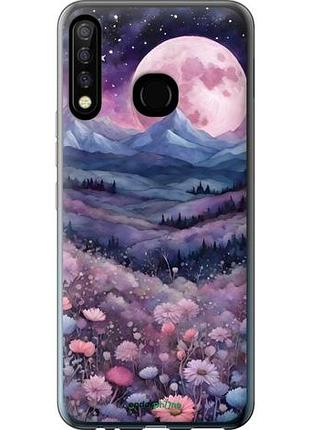 Чехол на tecno camon 12 cc7 ночь луна арт текно камон 12 сс7