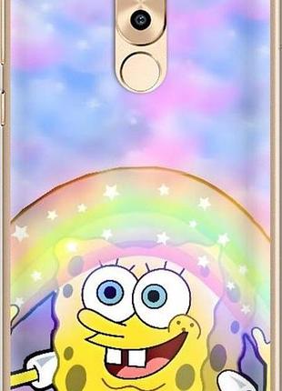 Чехол на huawei honor 6x спанч боб, sponge bob хуавей хонор 6х