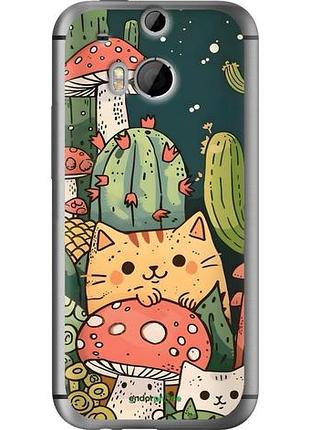 Чохол на htc one m8 dual sim коти гриби