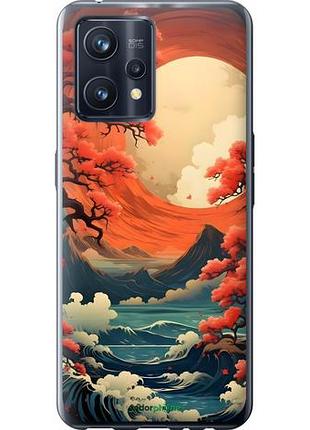 Чехол на realme 9 pro plus природа японии риалми 9 про плюс