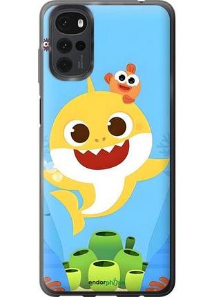Чехол на motorola g22 бейби шарк моторола г22