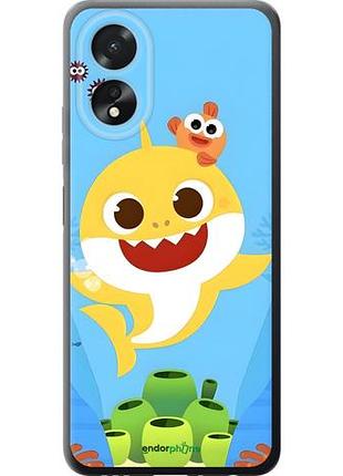 Чехол на oppo a38 4g бейби шарк оппо а38 4г