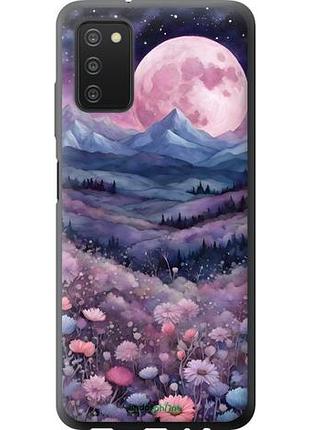Чехол на samsung galaxy a03s a037f ночь луна арт самсунг а03с а037ф