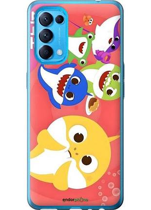 Чехол на oppo reno5 бейби шаркс оппо рено5