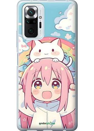 Чехол на xiaomi redmi note 10 pro девочка аниме радуга сяоми редми ноут 10 про