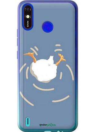 Чохол на tecno spark 4 lite гусак пірнає