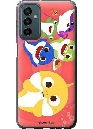 Чехол на samsung galaxy m13 m135 бейби шаркс самсунг м13 м135