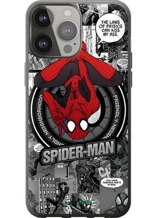 Чехол на iphone 13 pro max человек паук, spiderman айфон 13 про макс