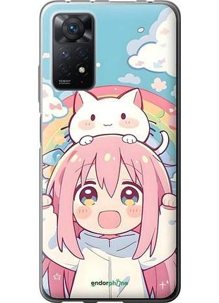 Чехол на xiaomi redmi note 12 pro девочка аниме радуга сяоми редми ноут 12 про