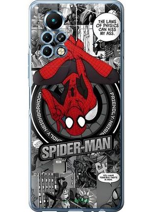 Чехол на infinix note 11 pro человек паук, spiderman инфикс ноут 11 про
