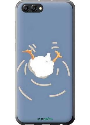 Чехол на huawei honor v10 / view 10 смешная утка, гусь хуавей хонор в10 / вью 10