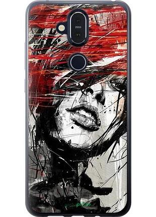 Чохол на nokia 8.1 обличчя дівчини "1162u-1620-10746"