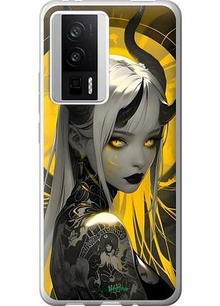 Чехол на xiaomi redmi k60 аниме демон 2 сяоми редми к602
